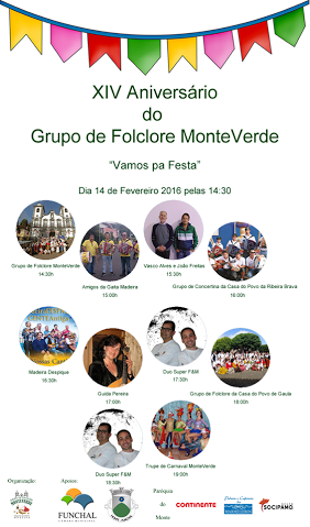 Grupo de Folclore Monteverde celebra 14.º Aniversário