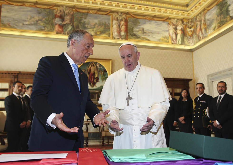 Papa Francisco recebe Marcelo Rebelo de Sousa no Vaticano