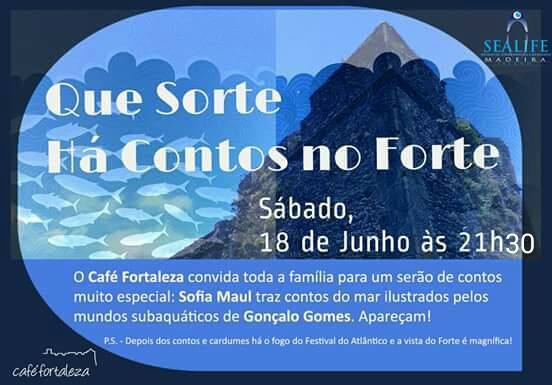 Serão de contos sábado na Fortaleza do Pico