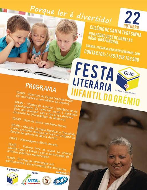 Grémio Literário da Madeira promove Festa Literária Infantil com homenagem a Maria Aurora