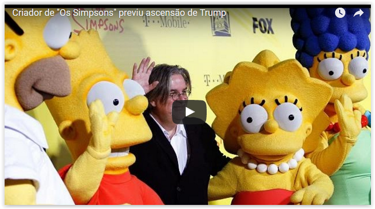 Criador de “Os Simpsons” previu ascensão de Trump (Vídeo)