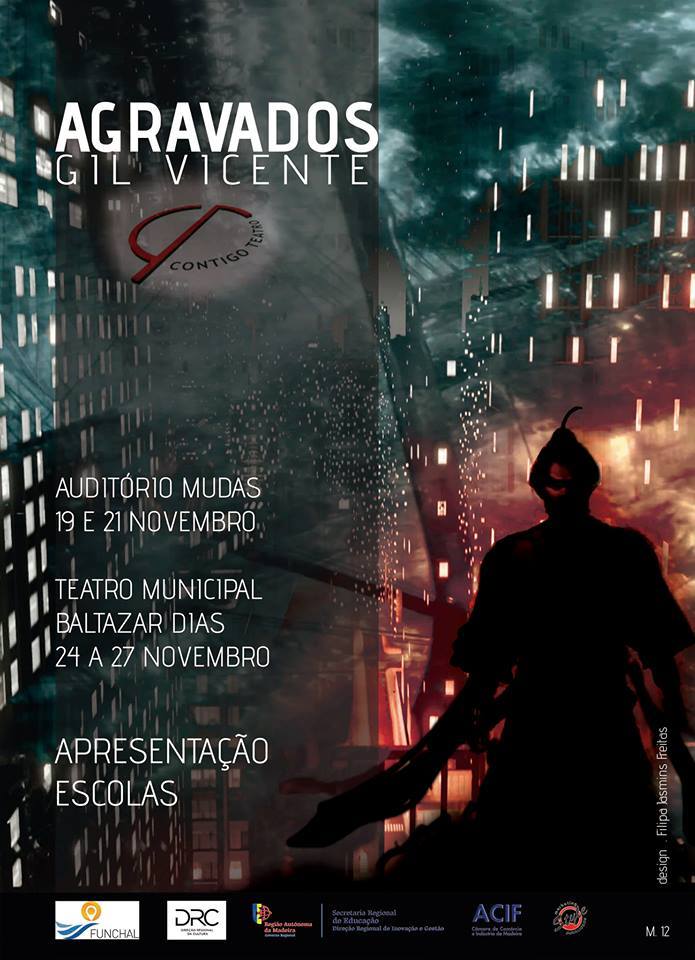 Companhia Contigo Teatro levará à cena, de 19 e 21 de novembro no Auditório das Mudas, o espetáculo “AGRAVADOS”