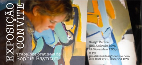 Artista inglesa Sophie Bayntun expõe pinturas originais no Design Centre