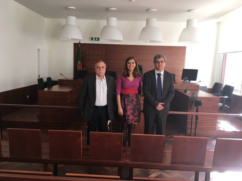 Sara Madruga da Costa visitou obras no Palácio da Justiça do Funchal
