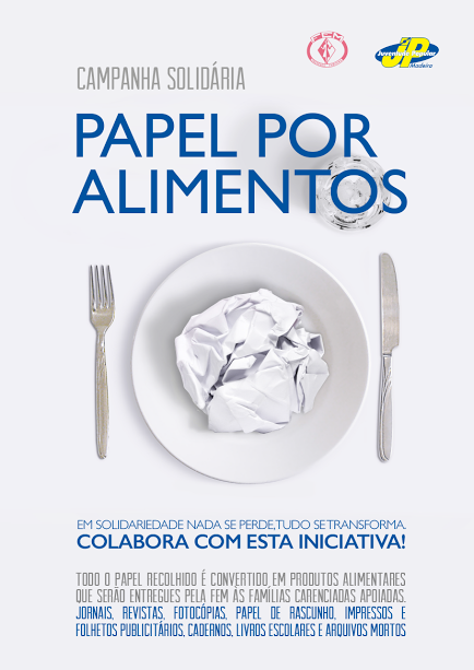 JP promove campanha solidária “Papel por Alimentos”