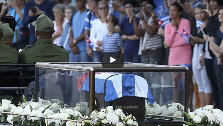Cuba: Cinzas de Castro a caminho de Santiago de Cuba [vídeo]
