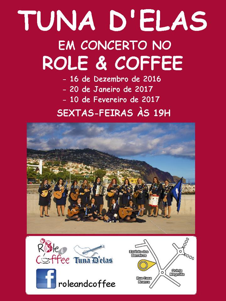 Tuna D`Elas em concerto no Role & Coffee