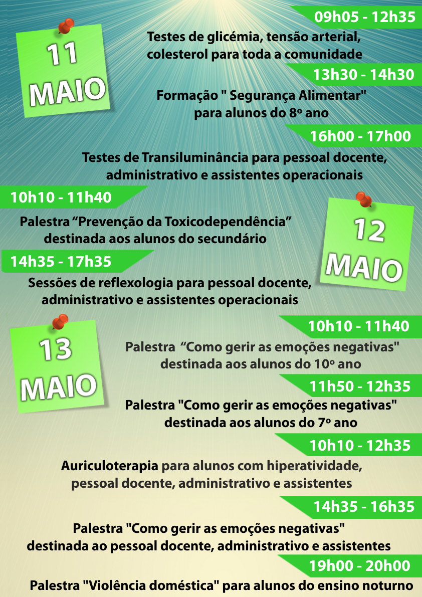 Escola Secundária de Santana promove Semana da Saúde