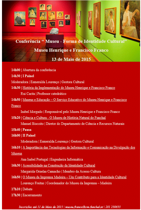 Conferência “Museus, Forma de Identidade Cultural”