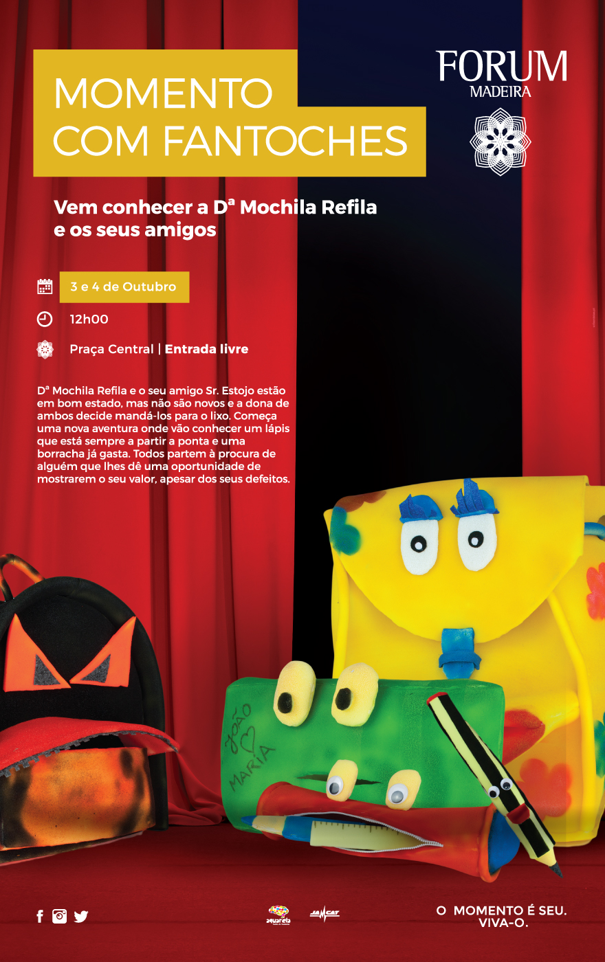 “Dona Mochila Refila e os seus amigos” no Forum Madeira