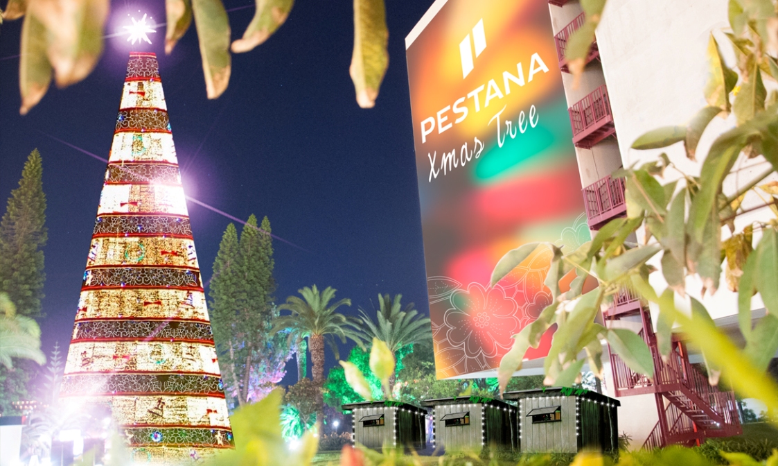 Pestana constrói árvore de Natal gigante